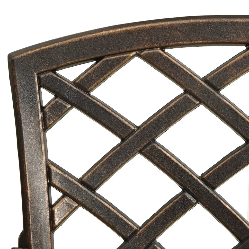 Set da Bistrot 3 pz in Alluminio Pressofuso Bronzo 3070580