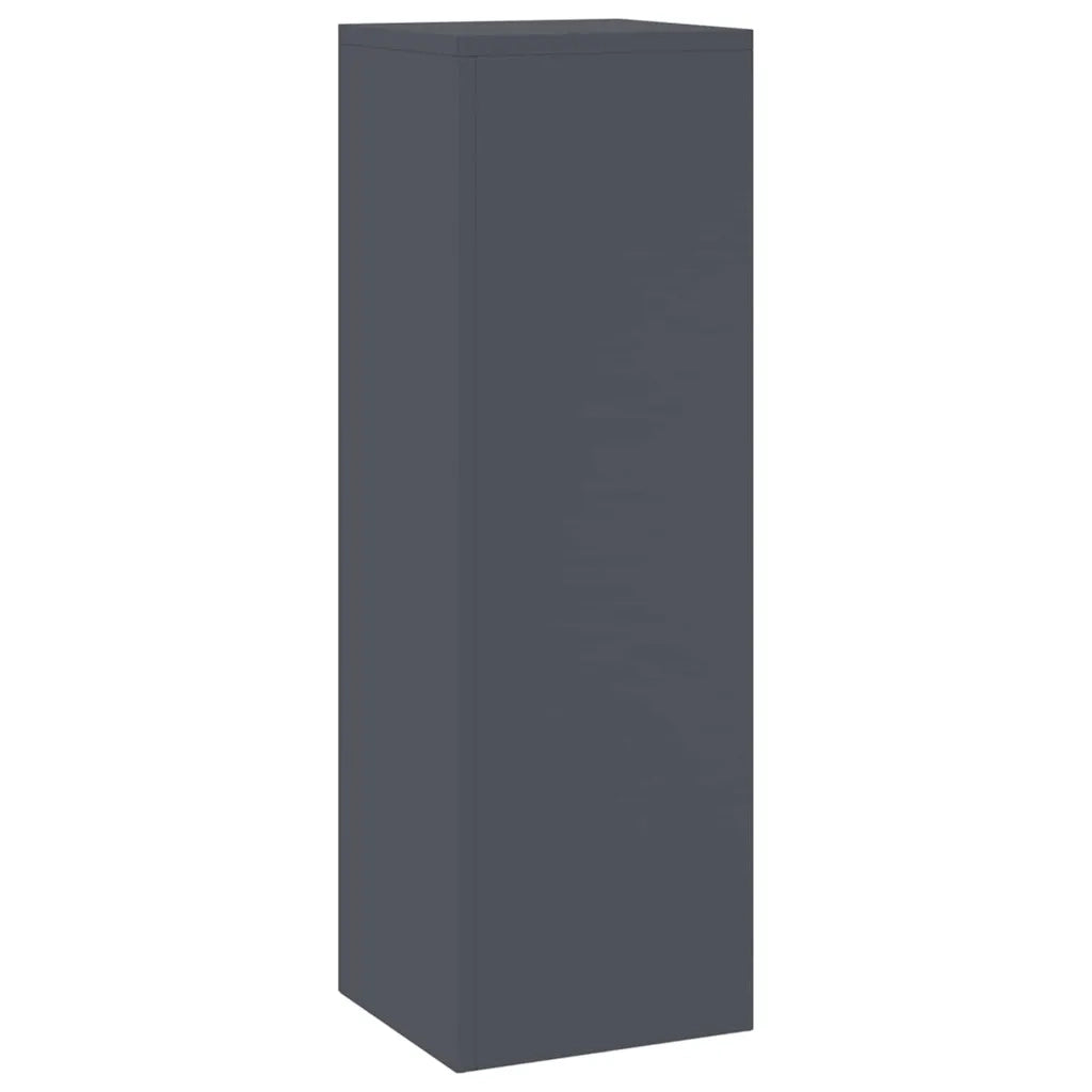 Set di 2 supporti per piante in acciaio 24 x 24 x 75 cm design moderno versatili per uso esterno acciaio antracite 02_0052037