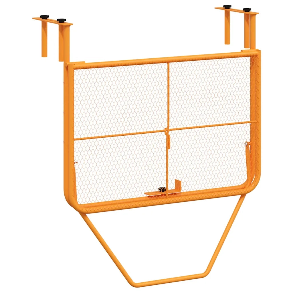 Tavolo da Balcone Giallo 60x40 cm in Acciaio 340920