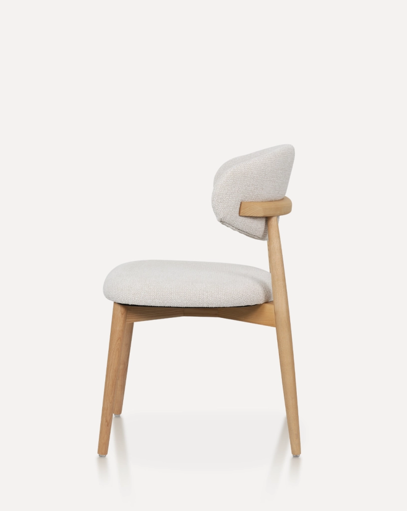 SEDIA Ergonomica 60x55x89 cm Legno Massello Naturale Set da 2 pezzi