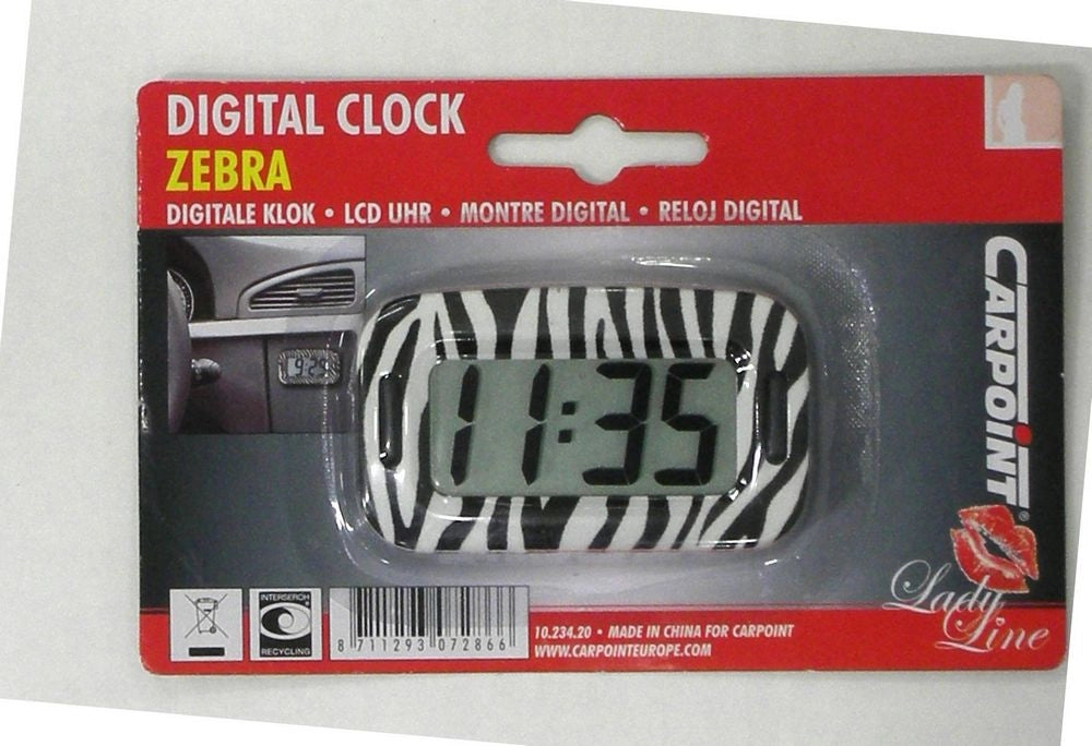 Orologio digitale zebrato