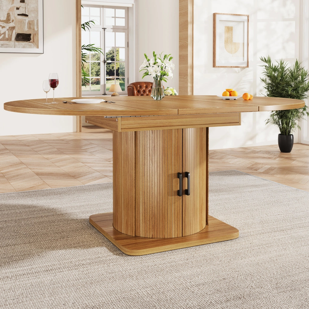 TAVOLO Allungabile 118-158 cm MDF Marrone scuro