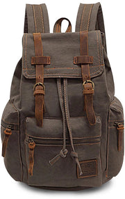 Borsa a Spalla in Canapa per Ragazze, Borsa per Laptop 15,6 Pollici, Borsa per Uomo e Donna, Borsa per Scuola, Borsa per Lavoro, Viaggio, Campeggio, Verde