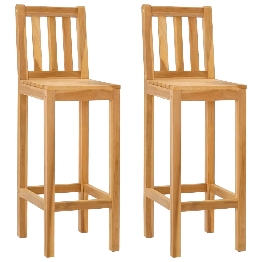 Sedia da Bar 2 pcs Non trattato 35 x 45 x 110 cm 42030011