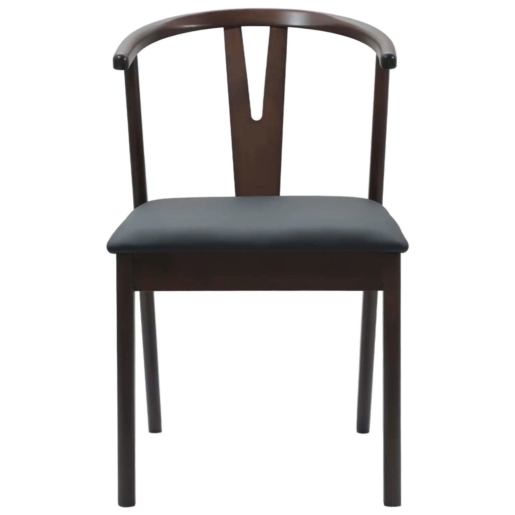 Sedia da pranzo 2 pcs Marrone chiaro e nero