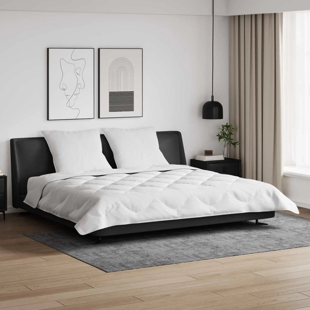 Piumone | Duvet Invernale con cuscino 3 pz Bianco Microfibra