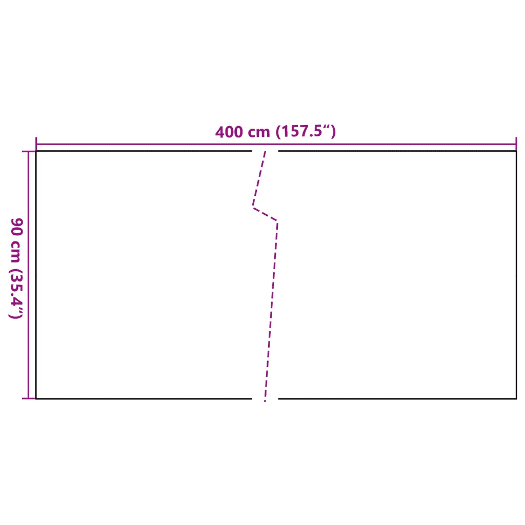 Schermo da balcone | Paravento da Balcone Marrone e Nero 400x90 cm in Polyrattan