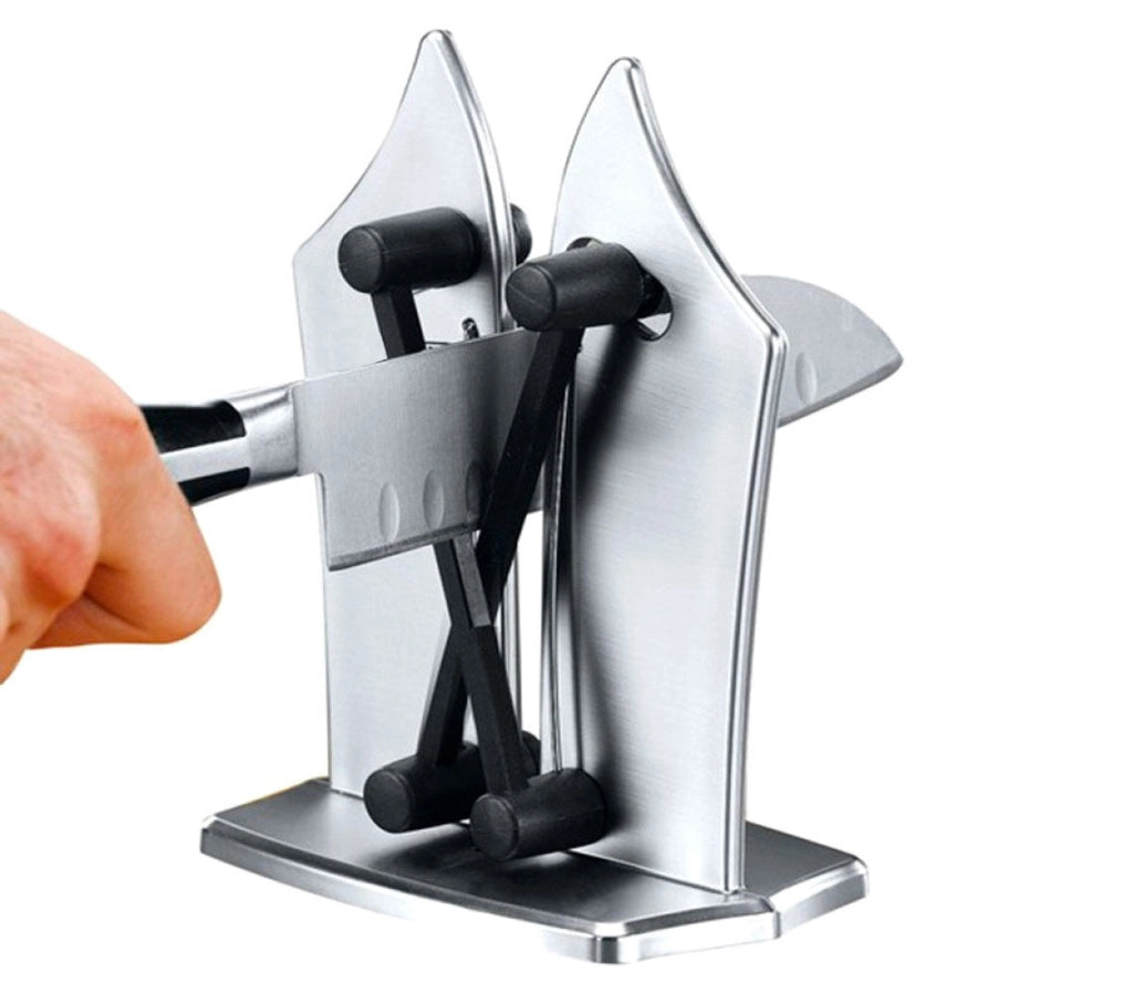 Affilacoltelli e Lame 3 in 1 Universale Automatico a Molla