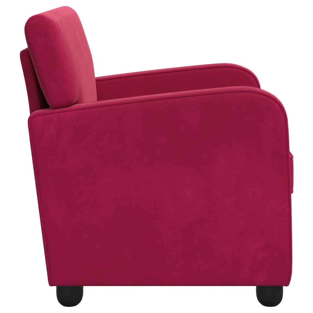 Divano Sedia-Poltrona Rosso Vino Velluto 766220