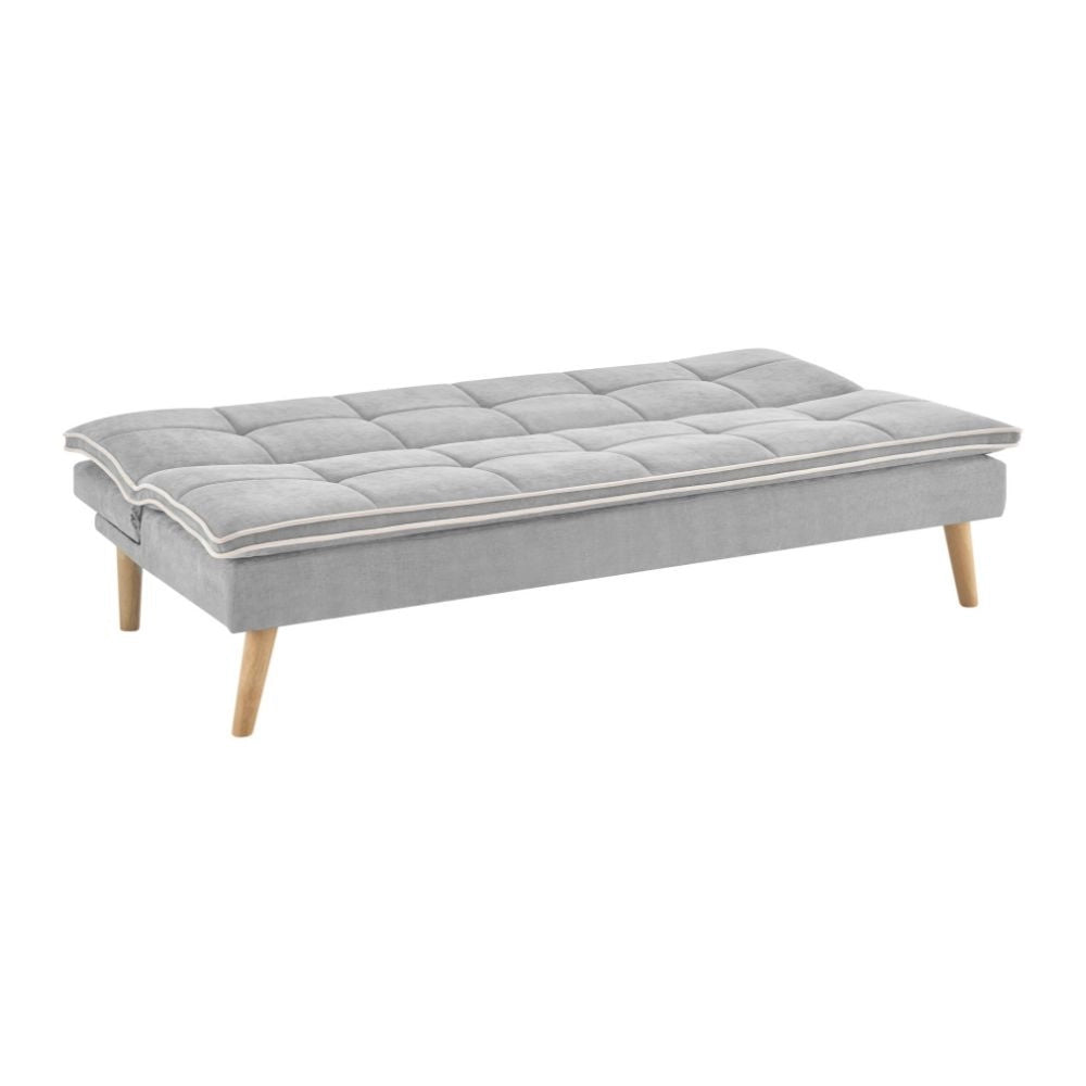 Divano letto Lunaria 3 posti colore grigio design moderno 182x88x80H