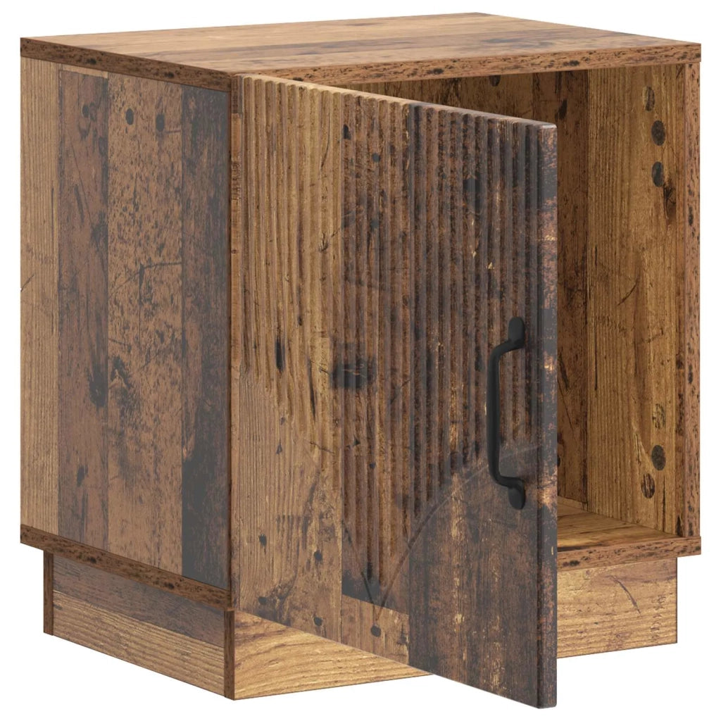 Comodino 2 pz Legno antico 43 x 34,5 x 47 cm 895272