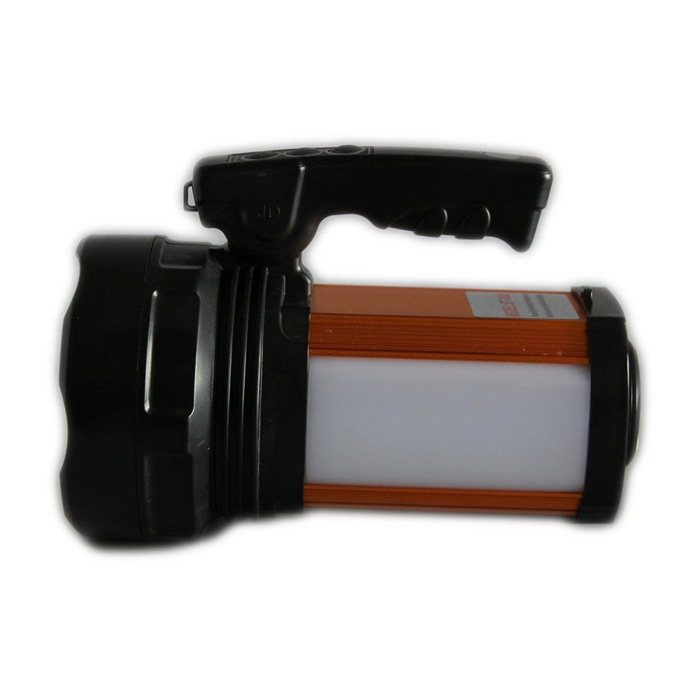 Trade Shop - Lampada Torcia Ricaricabile Emergenza Usb Ricarica Dispositivi Luce Bianca Rossa -
