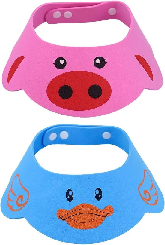 Set di Cappe per la Doccia per Bambini e Tifosi 0-6 Anni - 2 pezzi - Flessibili per un Lavaggio Sicuro