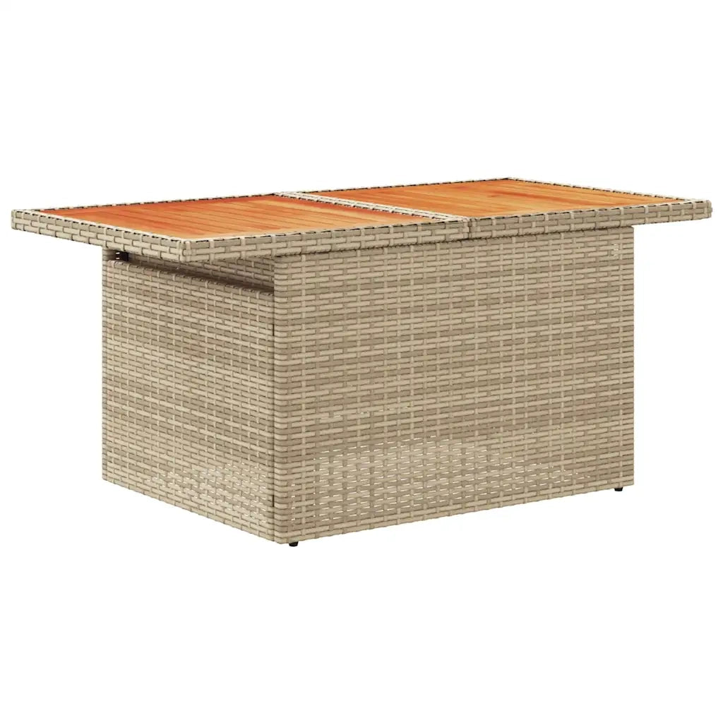 Set Divano da Giardino 5 pz con Cuscini Beige in Polyrattan 3327369