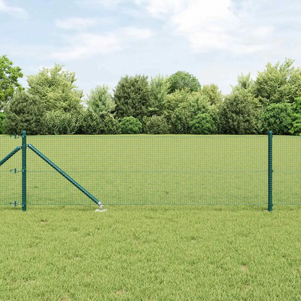 Recinzione da Giardino | Recinzione in rete saldata con punte Acciaio e PVC Verde Rete