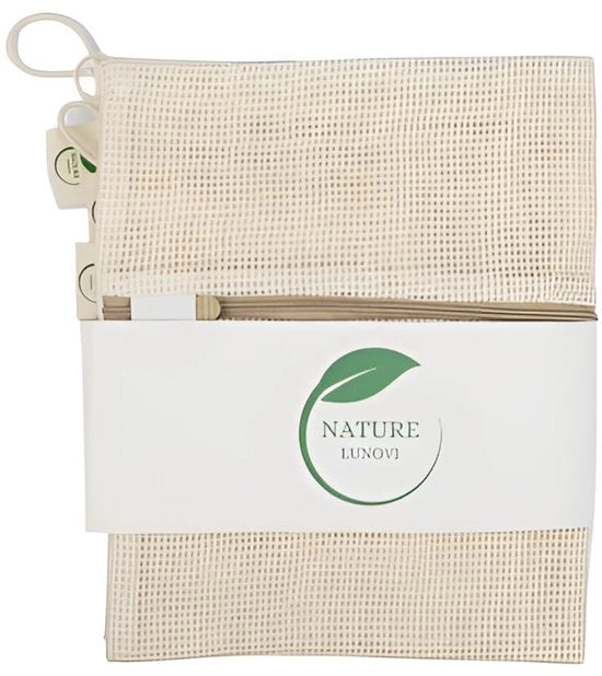 Set di 3 waszakken di cotone – 3 misure – Edizione Premium