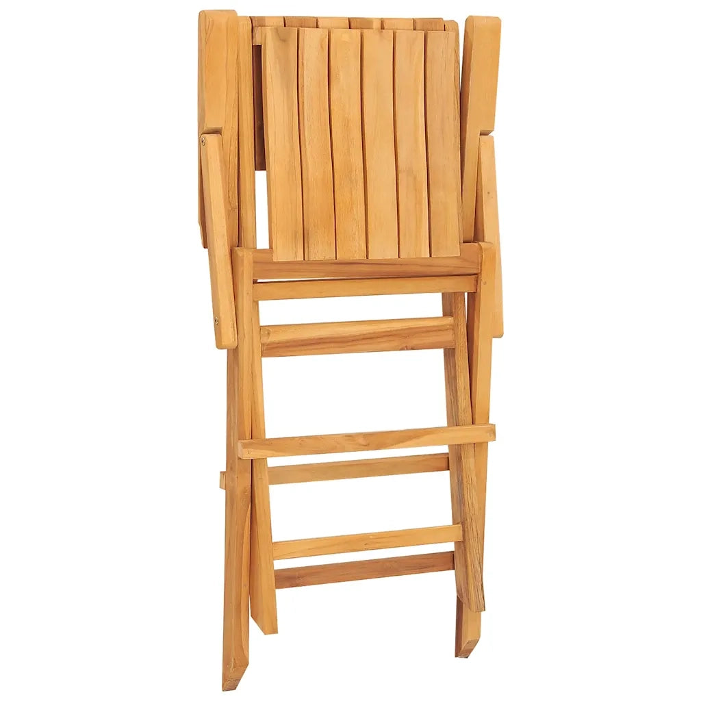 Sedie da Giardino Pieghevoli 4 pz | Sedie da Esterno 55x61x90cm Legno Massello Teak
