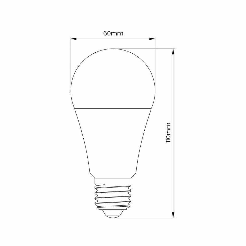 Lampadina LED 6W E27 3000K sensore movimento crepuscolare EK8047
