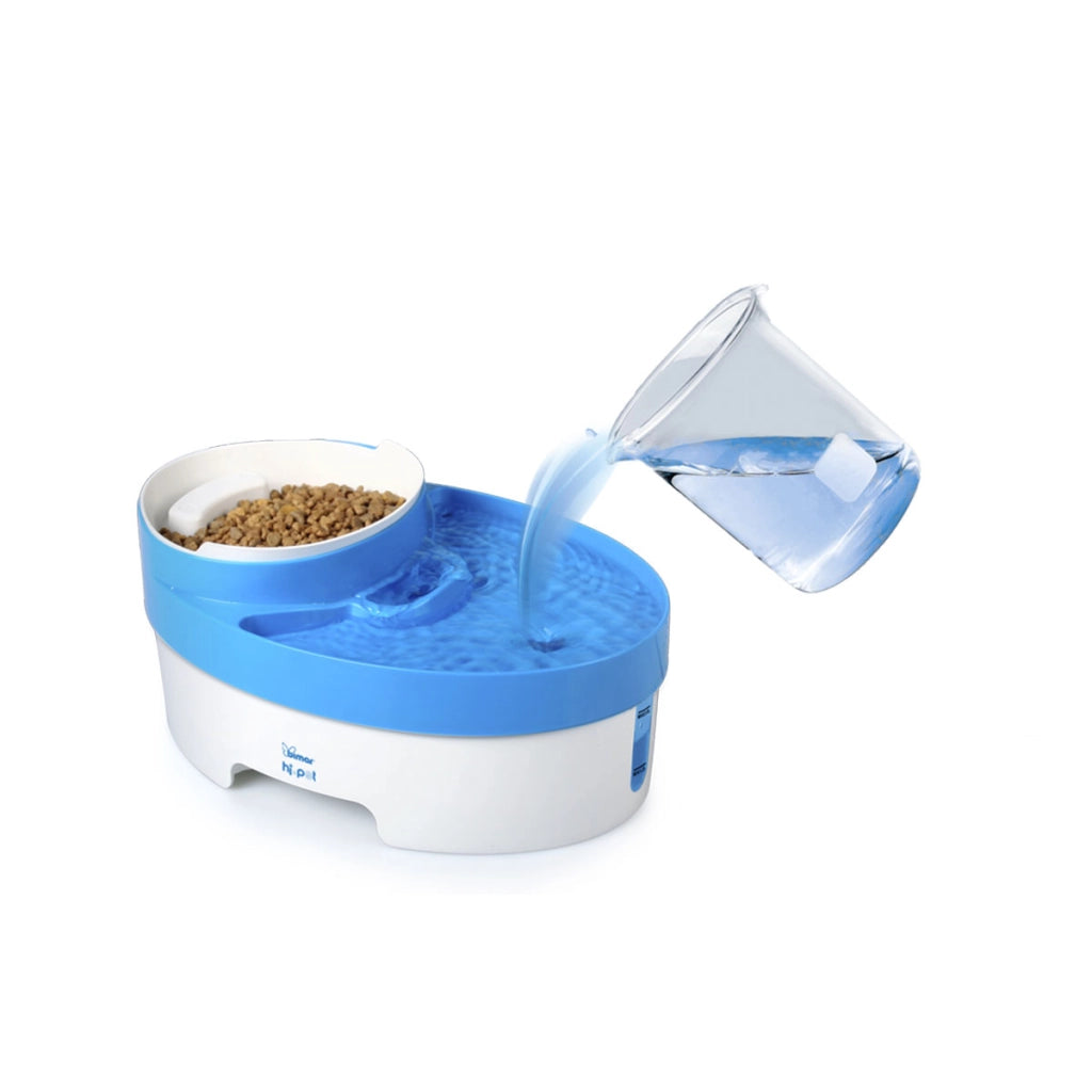 Bimar Fontanella PFC1 Gatti E Cani Dispenser Acqua 3L Filtro Carbone Attivo Ciotola ABS 0,8L