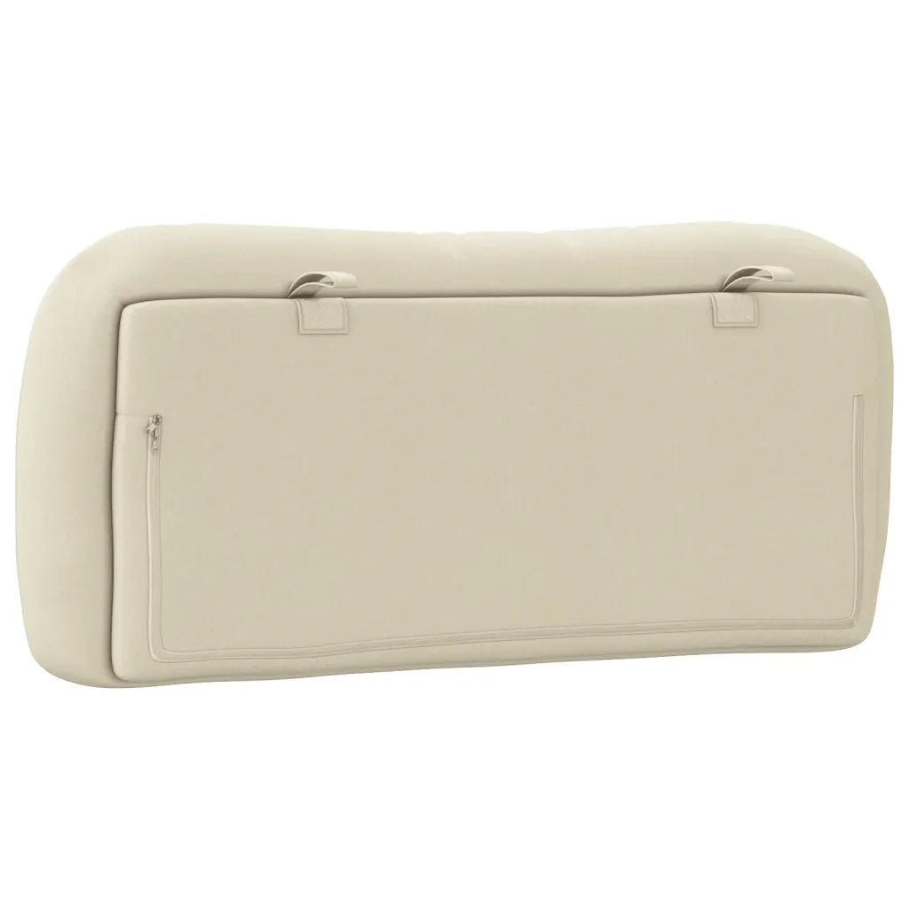 Coussin de tête de lit Hvar crème 90 cm tissu