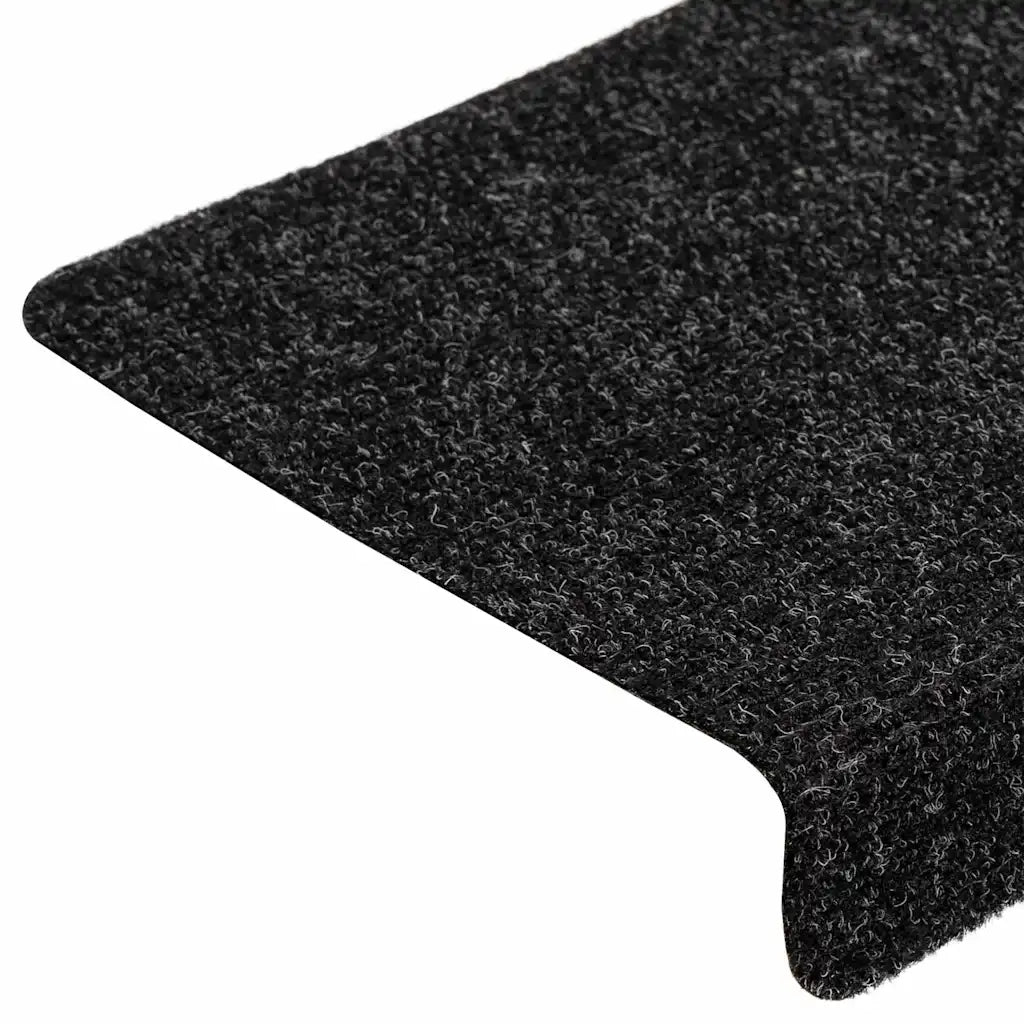 Tappetini per scale autoadesivi 20 pz | Gradini per Scale 65x21x4 cm neri bordo rettangolare