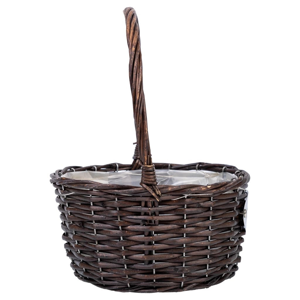 Cesto in vimini marrone d23x29h