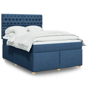 Giroletto a Molle con Materasso Blu 160x200 cm in Tessuto 3291344