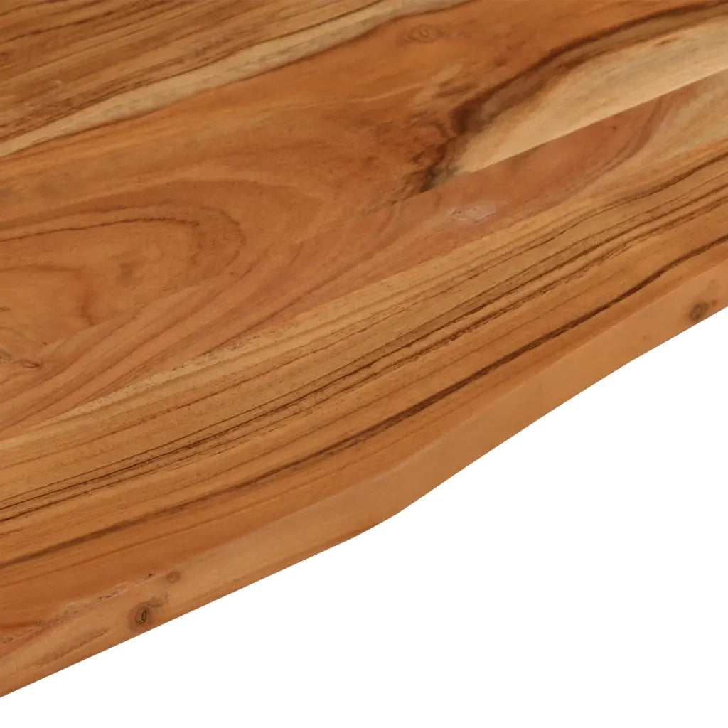 Piano Scrivania 80x50x2,5 cm Rettangolare Legno Massello Acacia 370162