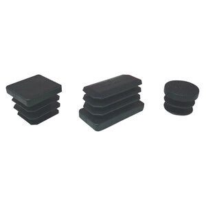 BL PUNTALE ALETTATO TONDO 35 MM NERO 4 PZ- 5,0 blister