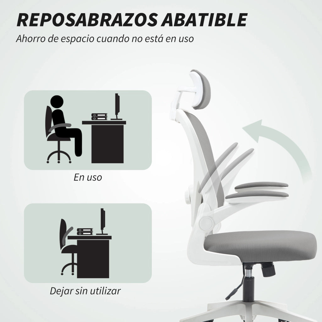 Sedia da ufficio con rete ¨C Minimal ¨C grigio