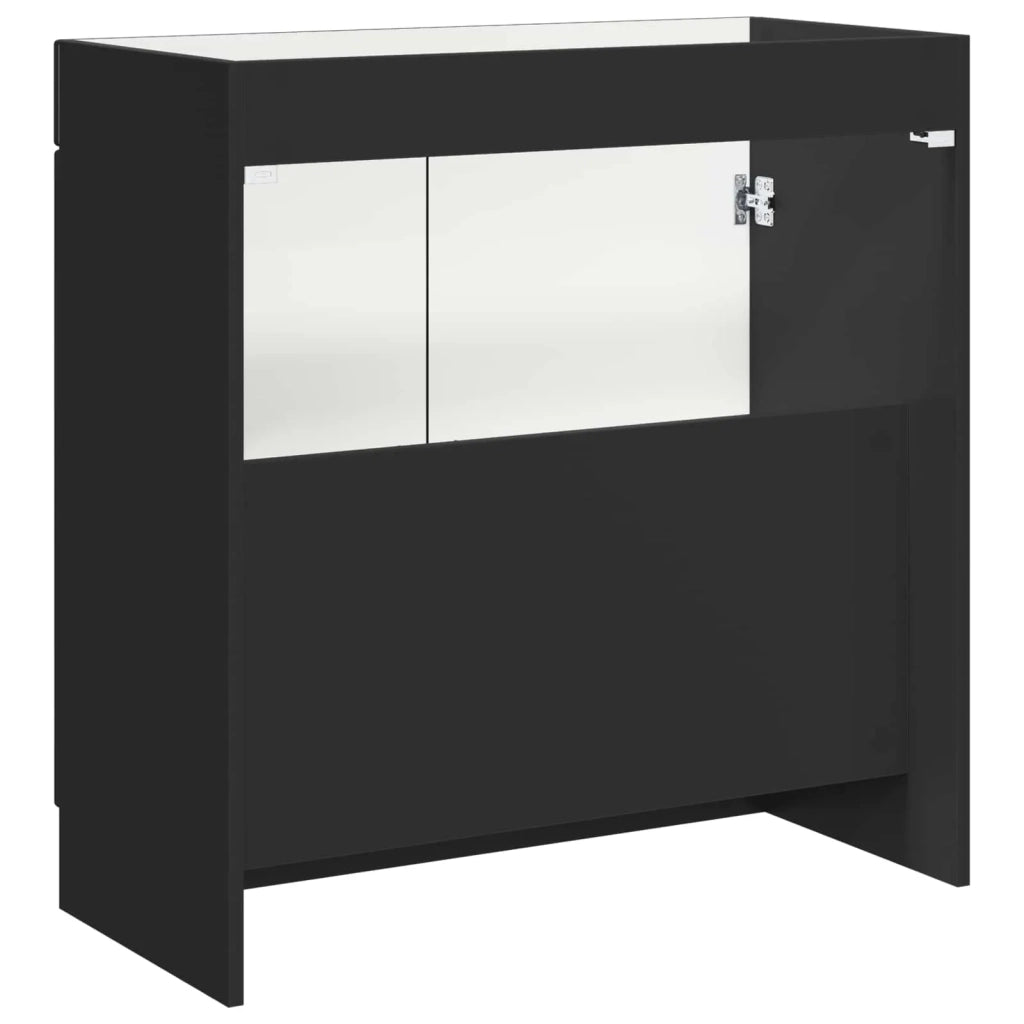 Mobiletto da Bagno | Armadio da bagno sotto il lavello Nero 78,5 x 37,5 x 81 cm