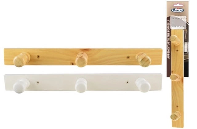 MAURY'S APPENDITUTTO 3 POMELLI BIANCO/NATURALE COLORI ASSORTITI