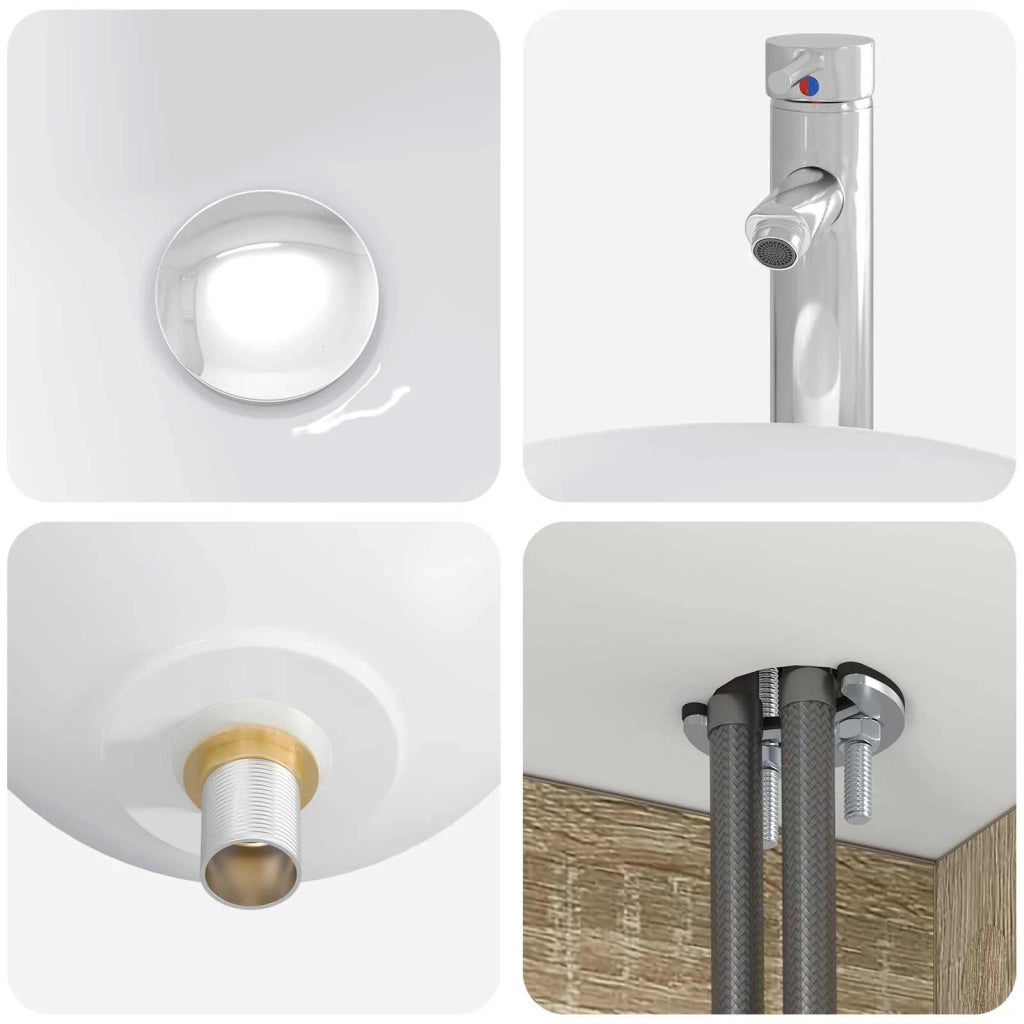 Set di Armadi da Bagno 4 pz Rovere Sonoma Legno ingegnerizzato 3406337