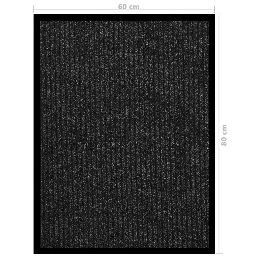 Zerbino | Tappetino Striato Antracite 60x80 cm
