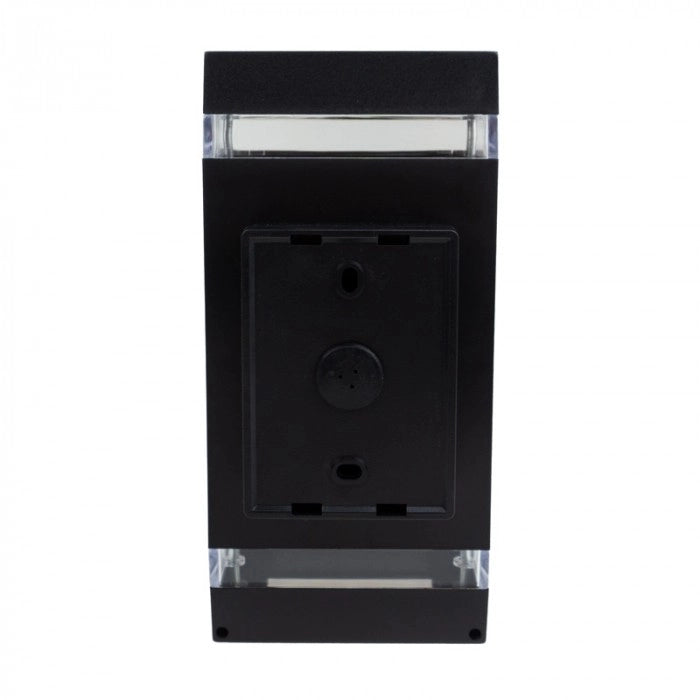 Applique esterna nera moderna 2xGU10 15W IP44 Ecolight