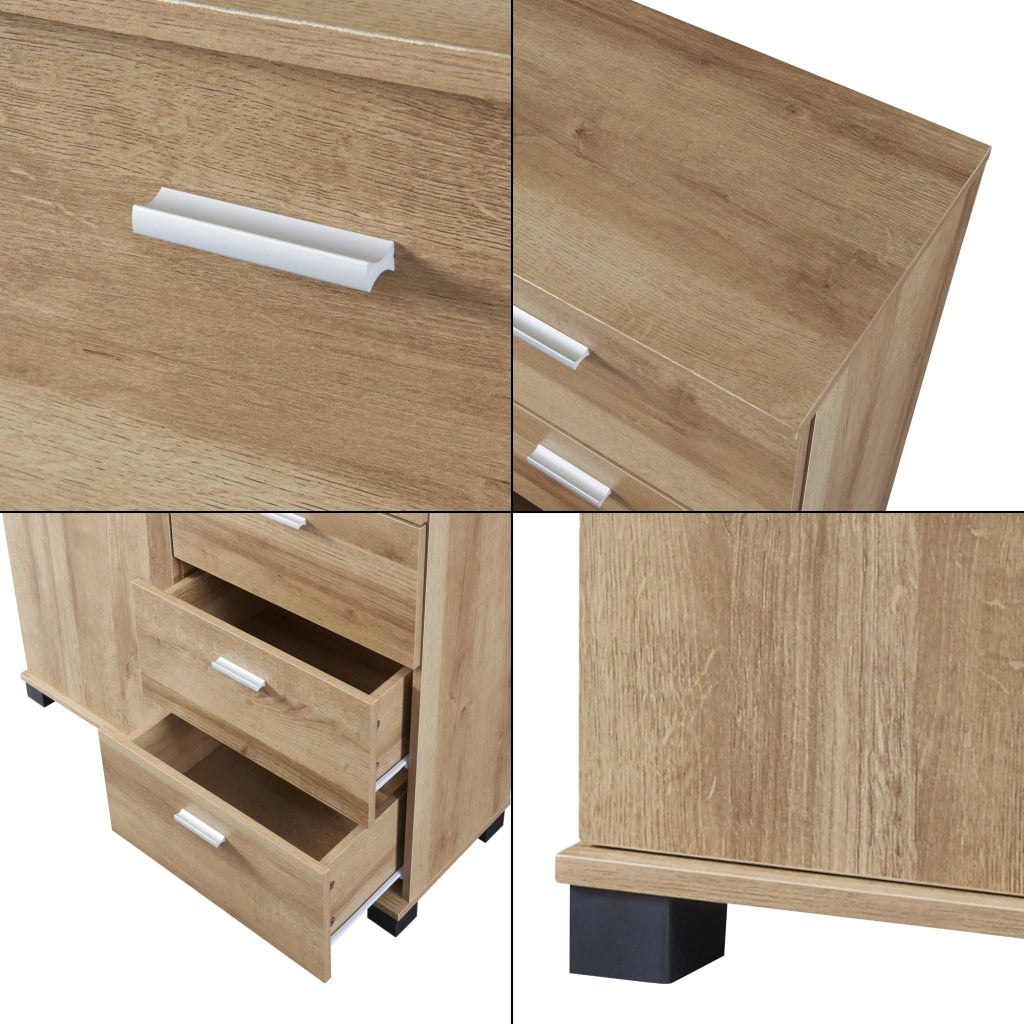 Comò Döbritz Multiuso - Effetto Rovere [en.casa]