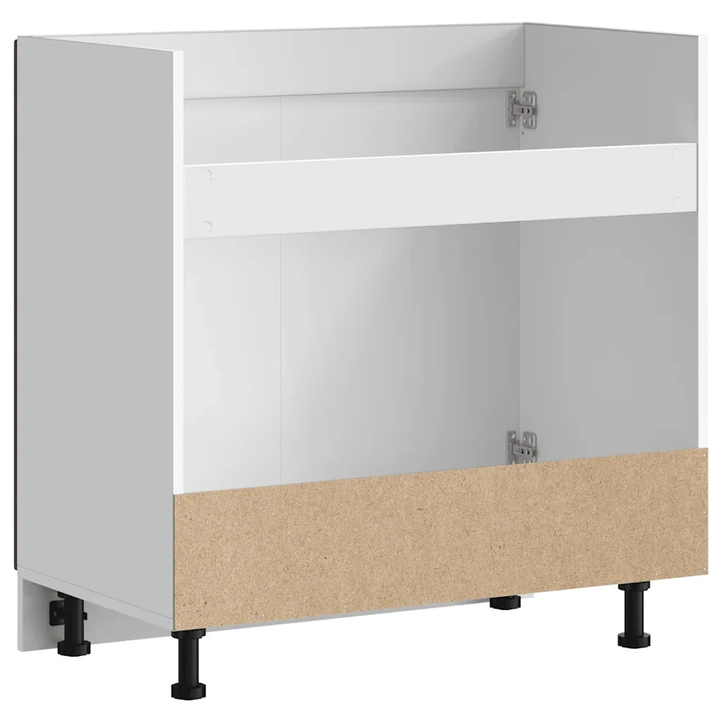 Pensile da cucina | Mobile base lavello Kalmar Rovere Marrone 80x46x81,5 cm