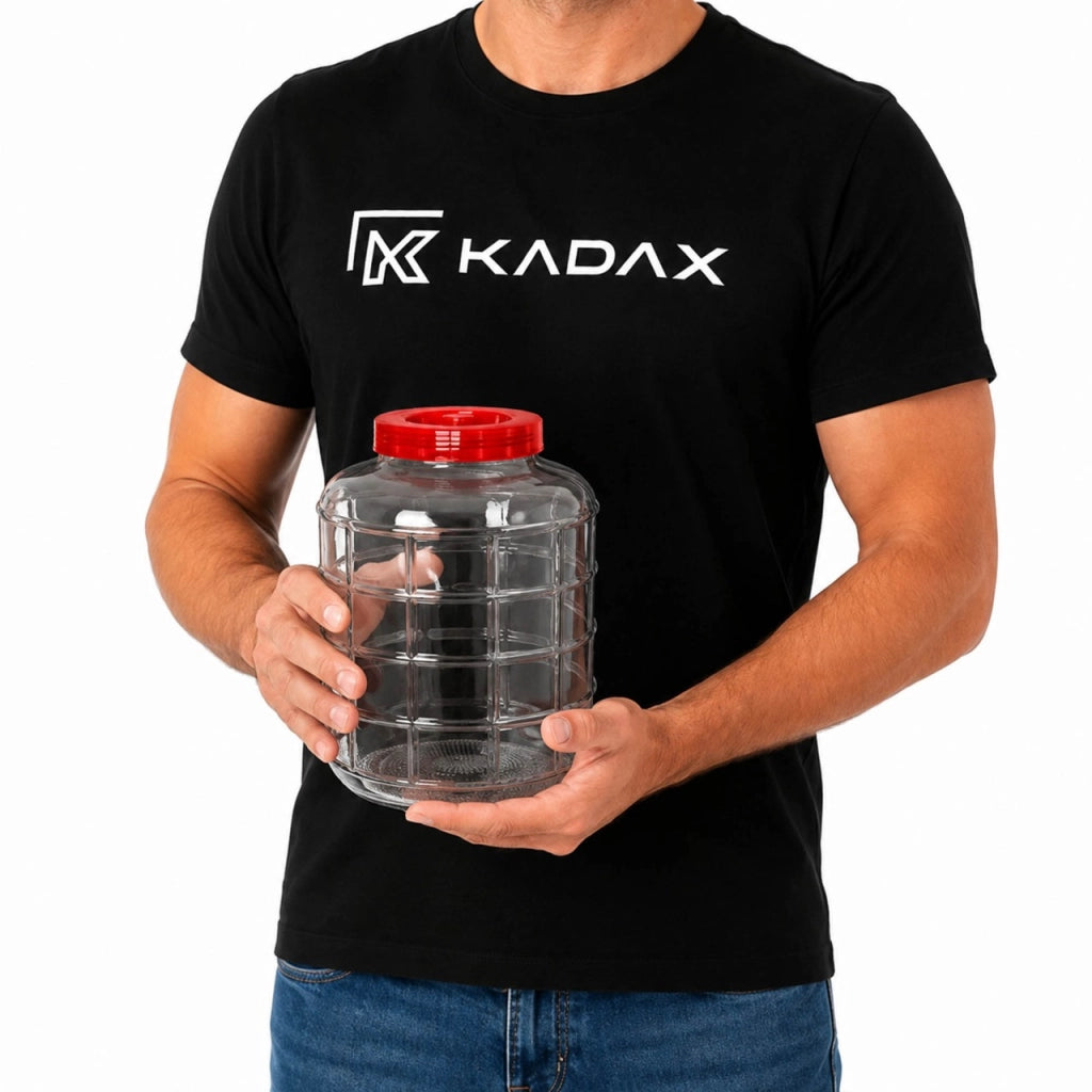 Damigiana grande KADAX da 5 litri per vino, cetrioli e crauti