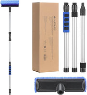Autowasborstel Verstelbaar - 50 cm, 90 cm e 130 cm - Borstello Acquatico per Auto e Finestre - Sette di 3 Pezzi con Ciuffi morbidi