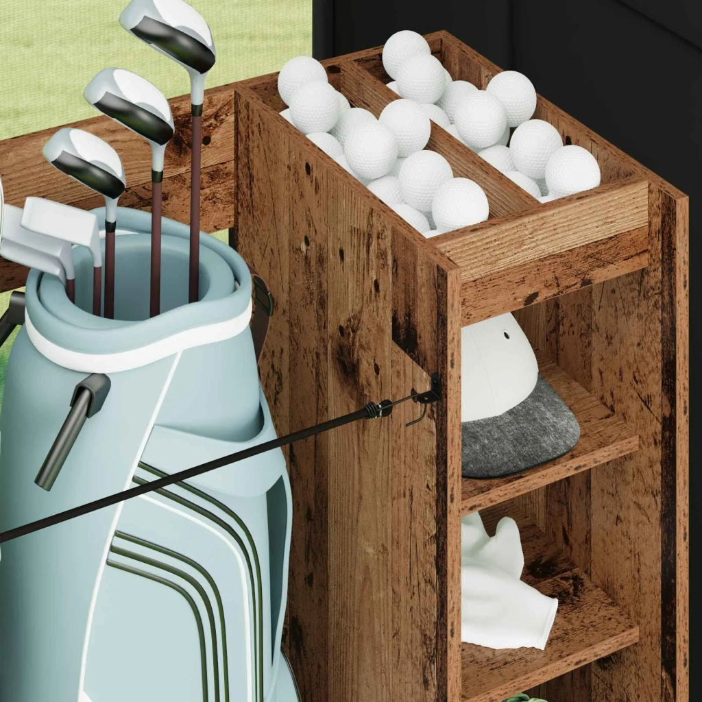 Armadio per Golf con ruota Legno vecchio 90 x 45 x 98 cm CFW2696549