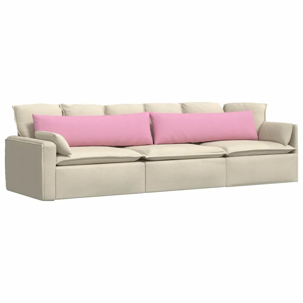 Cuscini da Divano 2 pcs Rosa 145 x 40 cm Tessuto 42013840