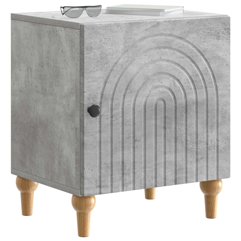 Armadio da Notte Grigio Cemento 43 x 34,5 x 50 cm 894111