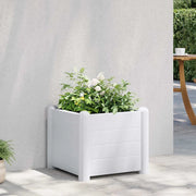 Letto Rialzato da Giardino in PP Bianco 43x43x35 cm 313971