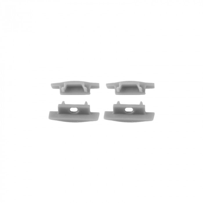 Profilo LED P02 incasso anod. diff. trasparente 2m Ecolight