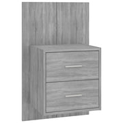 Comodino | Armadio da Notte | Mobiletto da notte a Muro Grigio Sonoma