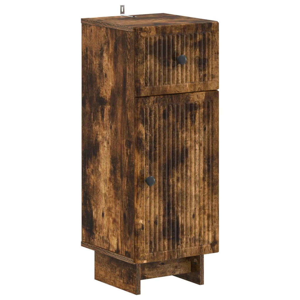 Set di armadietti da bagno in 3 pezzi EDE Rovere Fumo 3417743