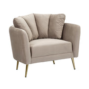 Poltrona VKH325, Grigio, Legno, 88x77x74 cm