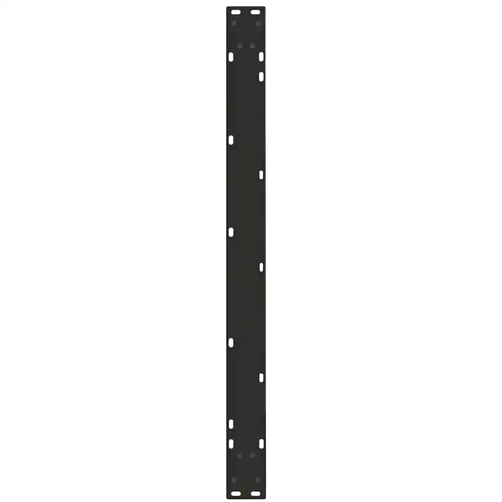 Gambe per tavolo da pranzo a forma di V 3 pz | Piede del tavolo nere 100x(72-73,3) cm in acciaio