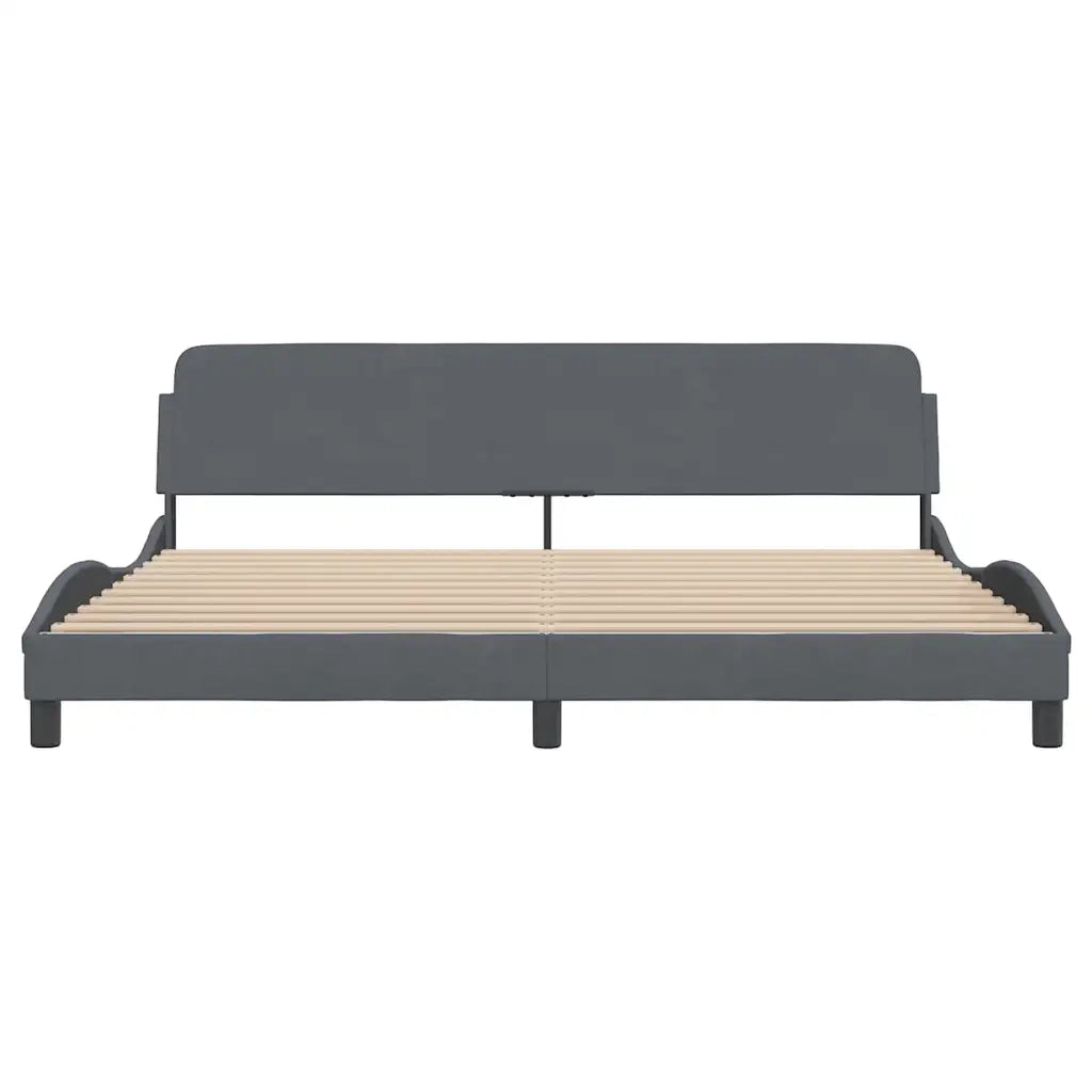 Giroletto Dover Grigio Scuro 200x200 cm Velluto 373253