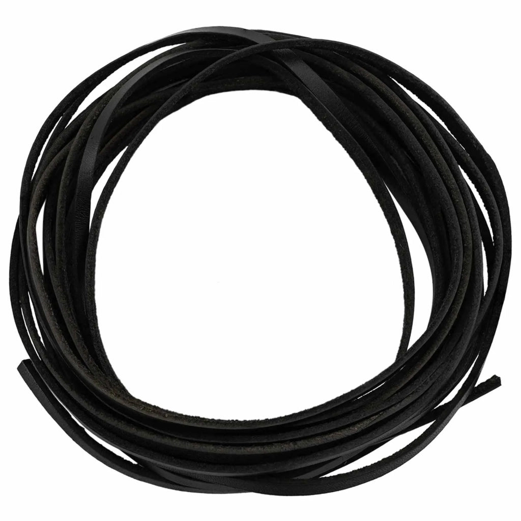 Cinturino in pelle Nero 200 x 0,3 cm Pelle 42034127